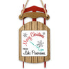 Sled ornament with "Merry Christmas FROM Lake Panorama" and map outline.