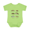 Bass Fish Cute Baby Infant Bodysuit Onesie | Smallmouth, Rock, Spotted, Striper, Largemouth Bass Cool Fishing Baby Onesie