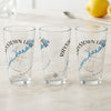 Three clear glasses feature a blue map of Raystown Lake and a compass rose graphic.