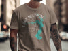 Brown t-shirt with "Lake Houston Texas" graphic and compass design.