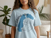 Light blue t-shirt with Grand Lake Colorado map and compass design.