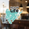 Big Sandy Life sticker with lake graphic and copyright Lake Lodge Media LLC