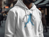 White hoodie with "Lakewood Lakes Missouri" text and a blue lake map.