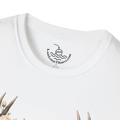 Fear Not Isaiah 41:10 Christian Bible Verse Shirt, Floor Deer Buck Antlers Design, Faith and Religious Gift, Scripture Shirt