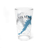 Glass with "Lake Las Vegas Nevada" text and map graphic.