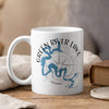 White mug with "Green River Lake Kentucky" text and a blue lake outline map.