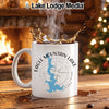 White mug with "Eagle Mountain Lake Texas" and map graphic.