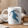 White mug with blue Newfound Lake outline, compass, and "New Hampshire" text.