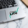 Ullswater Life sticker on a laptop.