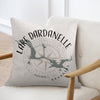 Pillow with Lake Dardanelle Arkansas map and compass design