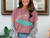 Pink t-shirt with Oneida Lake map and compass design, "New York" text.