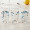 Three glasses featuring blue lake map designs and "Pomme de Terre Lake Missouri".