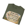 Fear Not Little Flock Scripture Luke 12:32 Ultra Soft T-Shirt | Baby Chicks Goslings Swimming | Bible Verse Gift Shirt