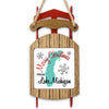 Sled ornament with "Merry Christmas from Lake Michigan" text and snowflake graphics.