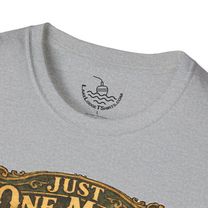 Just One More Cast Funny Fishing T-Shirt | Vintage Retro Design for Anglers and Fisherman