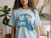Light blue t-shirt with Lake Tawakoni map graphic and "TEXAS" text.