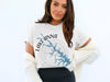 White t-shirt featuring Lake Anna, Virginia with a compass rose graphic and map outline.