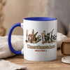 White mug with blue handle and rim featuring lake graphic and text "Willows Springs Lake Arizona".