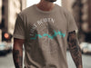 T-shirt with Lake Bowen South Carolina map and compass design.
