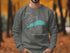 Grey sweatshirt with "Kiawah Island, South Carolina" text and map graphic.