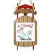 Sled ornament with "Merry Christmas From Tellico Lake" text and map design.