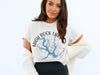 White t-shirt with "High Rock Lake North Carolina" text and compass graphic.