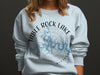 Light blue sweatshirt with "Table Rock Lake Missouri" text and lake map graphic.