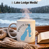 White mug with "Payette Lake Idaho" and a blue map outline.