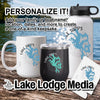 Mug, tumbler, water bottle, and coaster with "Lake Tapps" logo.
