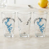 Three glasses with "Moosehead Lake Maine" text and a blue lake map design.