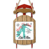 Christmas ornament shaped like a sled with "Merry Christmas From Lake Dillon" text.