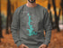 Grey sweatshirt with "Eagle Mountain Lake, Texas" and compass rose design.
