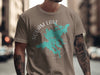 T-shirt with Squam Lake map and compass design, New Hampshire text.