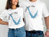 White t-shirts with "Castaic Lake California" text and map graphic.