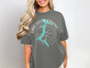 Lake Coeur d'Alene Idaho graphic t-shirt with compass and map design.