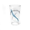 Glass with "Skaneateles Lake New York" text and compass design.