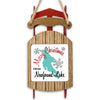 Sled ornament with "Merry Christmas from Newfound Lake" and lake silhouette.