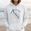 White hoodie with "Skaneateles Lake New York" text and a blue lake graphic.