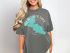 Clearwater Lake Minnesota map graphic on a grey t-shirt.