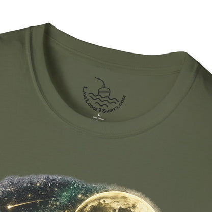 Kodiak Brown Bear Night Fishing with Salmon T-Shirt Midnight Hunting Rustic Forest Animal Art Gift Shirt ULTRA SOFT Shirt