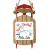 Sled ornament with "Merry Christmas From Nolin Lake" and lake outline.