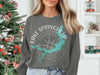 Lake Springfield Missouri sweatshirt with compass rose and map design.