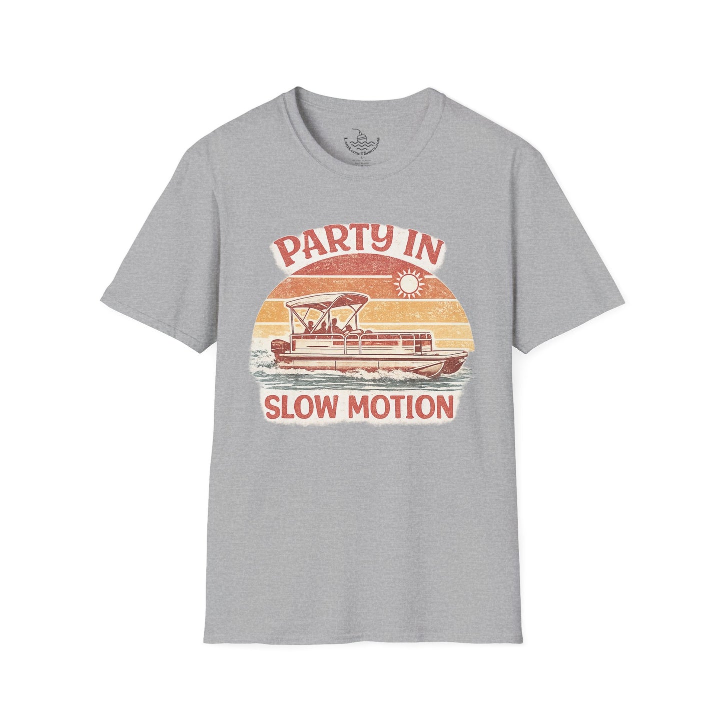 Lake Life Party in Slow Motion Motor Boatin ULTRA SOFT T-Shirt | Retro Shirt for Pontoon Boating Weekend Shirt Gift