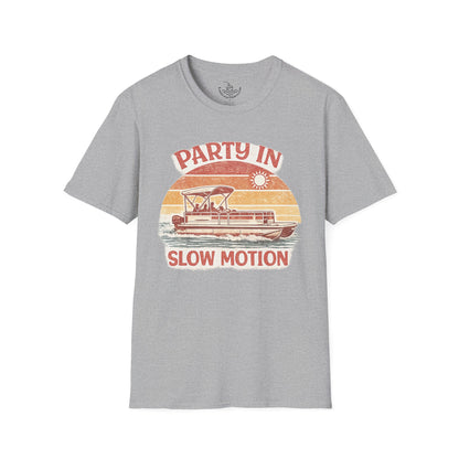 Lake Life Party in Slow Motion Motor Boatin ULTRA SOFT T-Shirt | Retro Shirt for Pontoon Boating Weekend Shirt Gift