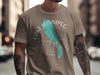 T-shirt with Lake Winnipeg, Manitoba map and compass graphic.