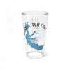 Glass with blue Arkabutla Lake map, compass, and "MISSISSIPPI" text.