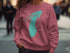 Crewneck sweatshirt with "Lake Michigan" and outline graphic.