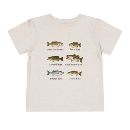 Bass Fish Cute Kids Shirt | Smallmouth, Rock, Spotted, Striper, Largemouth Bass Hipster Fishing Shirt