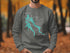 Grey sweatshirt with "Beautiful Willow Springs Lake Arizona" map design.