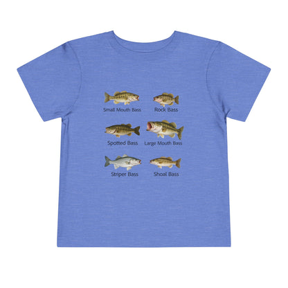 Bass Fish Cute Kids Shirt | Smallmouth, Rock, Spotted, Striper, Largemouth Bass Hipster Fishing Shirt